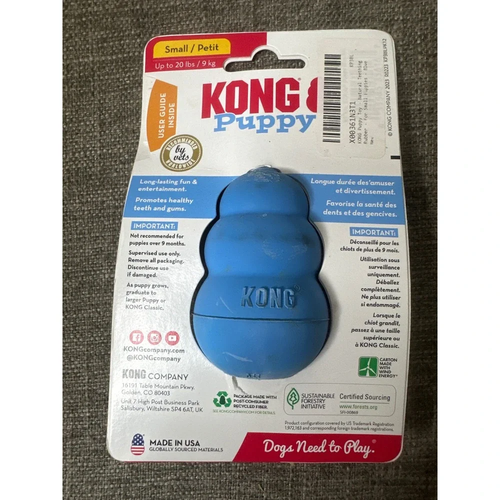 KONG Small Dog Toy Bundle Classic Puppy and Extreme Tires 3 Pack NEW